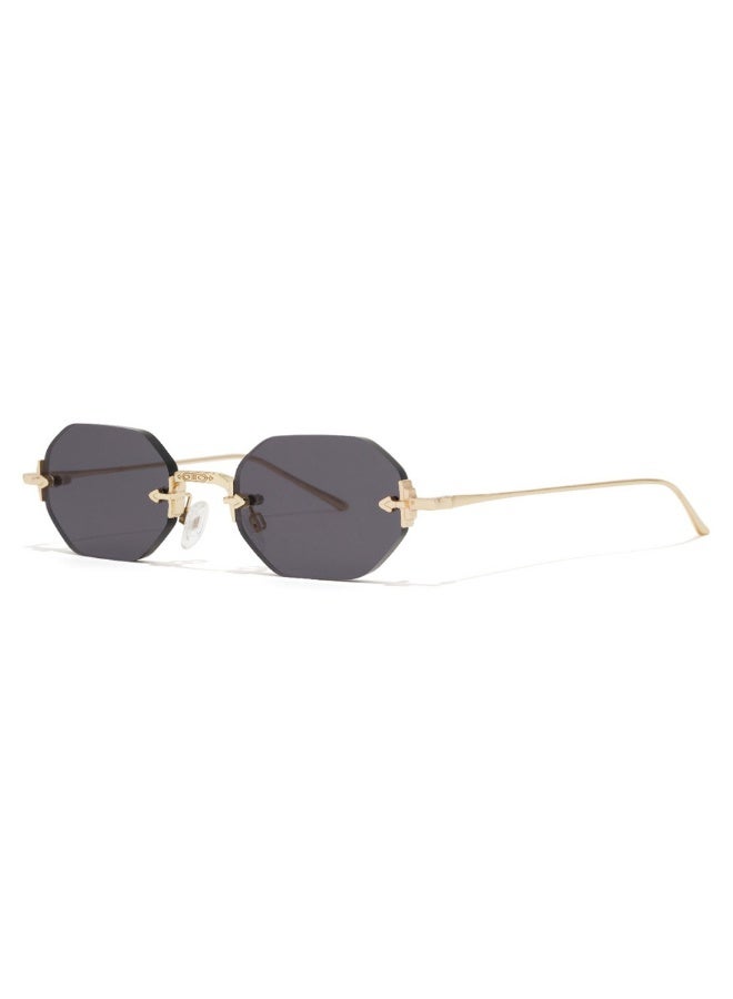 Blackout Women's FLASH Sunglasses - Lens Size: 49 mm - Gold - Image 2