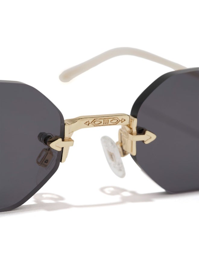 Blackout Women's FLASH Sunglasses - Lens Size: 49 mm - Gold - Image 3