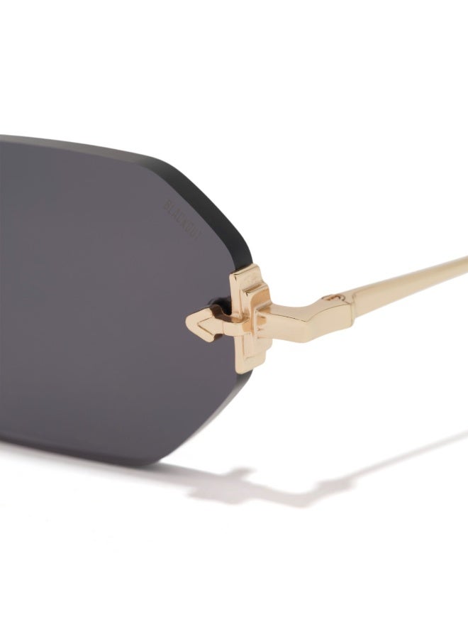Blackout Women's FLASH Sunglasses - Lens Size: 49 mm - Gold - Image 4