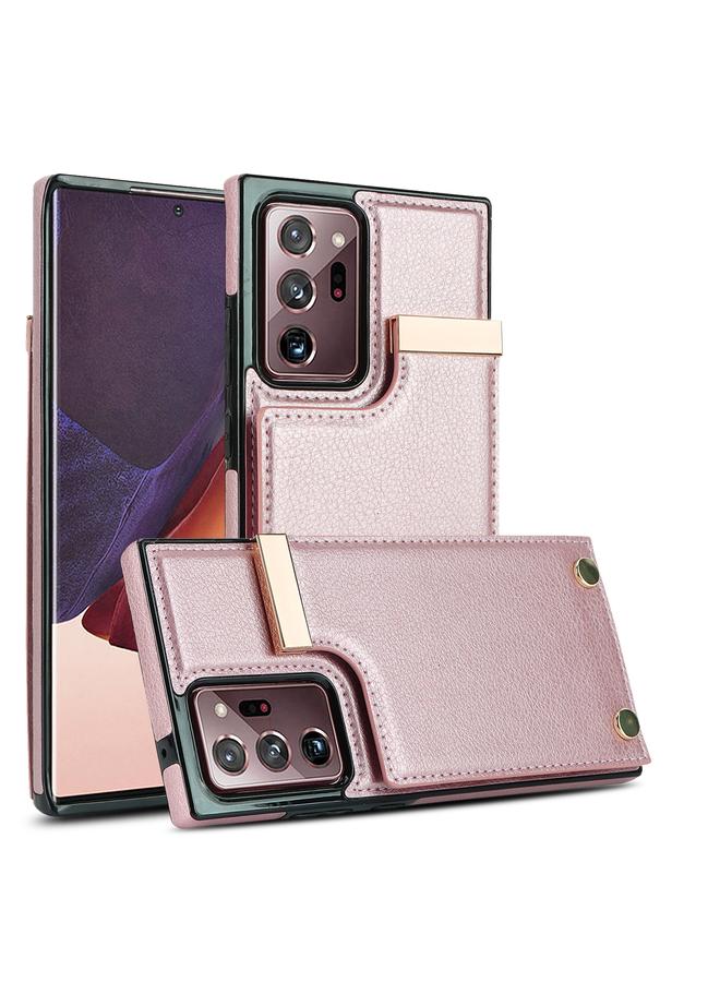 S-TOP Case For Samsung Galaxy Note20 Ultra Metal Buckle Card Slots Phone Case - Image 1