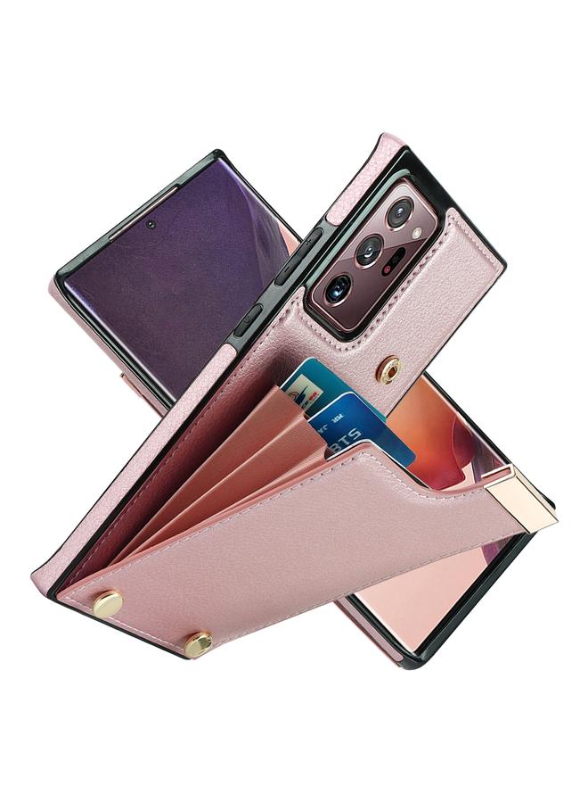 S-TOP Case For Samsung Galaxy Note20 Ultra Metal Buckle Card Slots Phone Case - Image 2