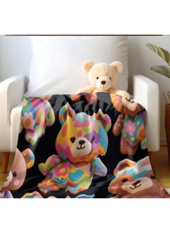 General Baby and children's cartoon flannel thin blanket (warm and comfortable, suitable for sleep, games) 70cm*100cm - 435  - Image 3
