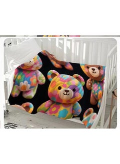 General Baby and children's cartoon flannel thin blanket (warm and comfortable, suitable for sleep, games) 70cm*100cm - 435  - Image 1