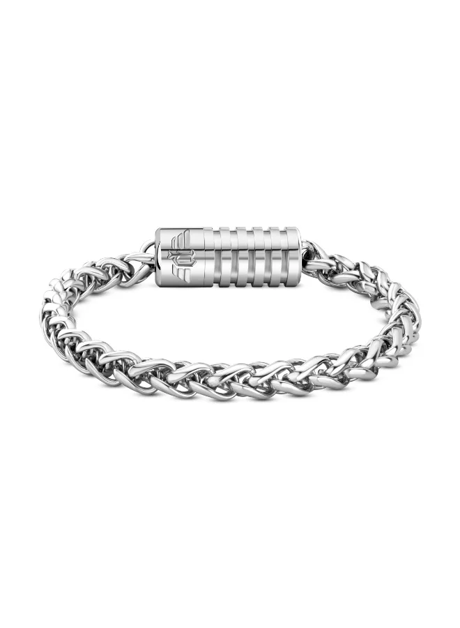 POLICE Gear Shiny Silver Bracelet for Men L