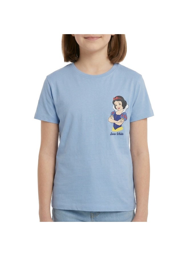 Disney تي شيرت بنات مراهقات بطباعة سنو وايت بأكمام متدلية - Image 3