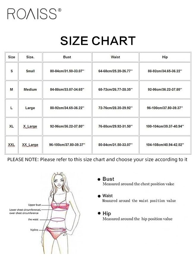 رويس 3 قطع ملابس داخلية بنمط طباعة الشفاه للنساء، مجموعة ملابس داخلية بتصميم سلسلة شبكية شفافة، ملابس داخلية بيكيني هالترنيك، تتضمن أربطة تيدي بيبي دولز، أزياء تنكرية، ملابس بدوار - Image 2
