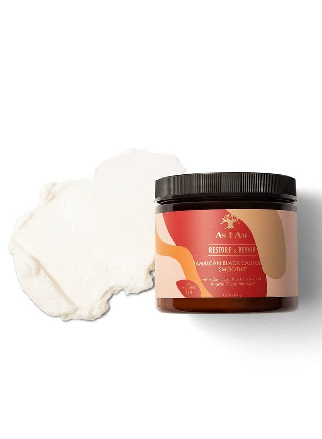 آز أي آم سموثي زيت الخروع الأسود الجامايكي من As I Am، 16 أونصة - مع سيراميد وفيتامين C وE - يُعزز تحديد تجعيد الشعر - خفيف الوزن - ثبات قوي - خالٍ من القشرة - يقلل من التكسر والتشابك - Image 3