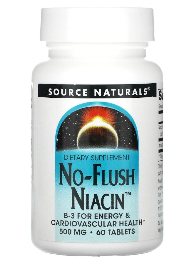 No-Flush Niacin 500 mg 60 Tablets