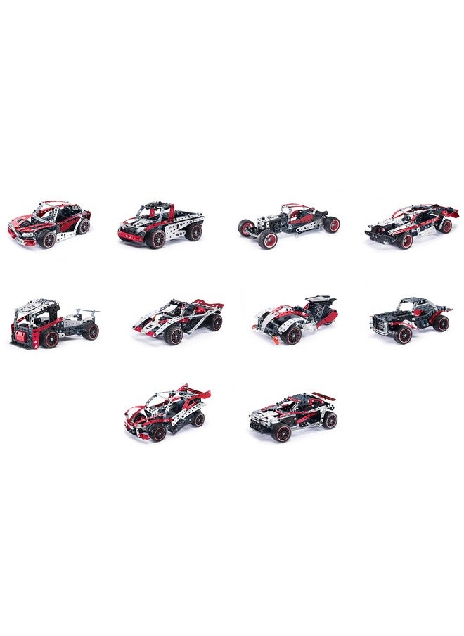 Meccano MECCANO, 25-in-1 Motorized Supercar STEM Model Building Kit with 347 Parts, Real Tools and Working Lights, Kids Toys for Ages 10 and Up  - Image 5