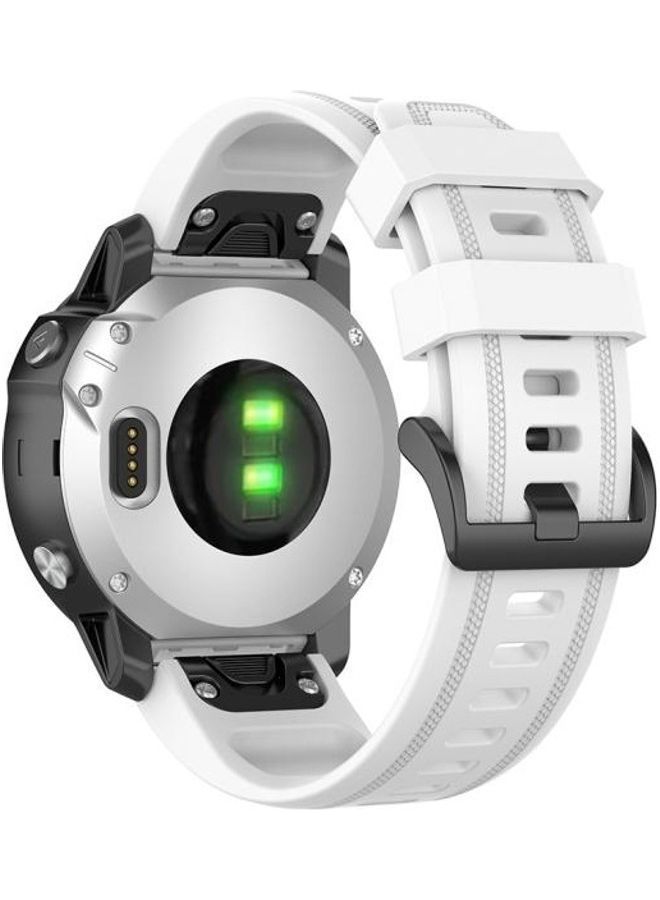 NIBEMINENT Replacement Band For Garmin White - Image 2