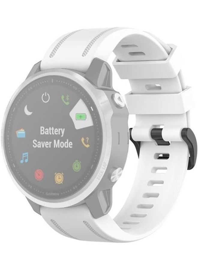 NIBEMINENT Replacement Band For Garmin White - Image 1