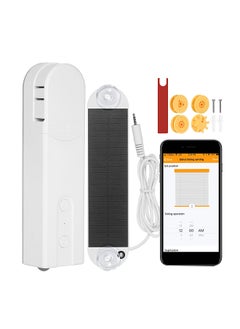 Solar Powered Zigbee Control Smart Blinds Drive Motor  Motorized Chain Roller Voice Control Shade Shutter Drive Motor Replacement for Alexa Google Home Support Time Scene and Group Mode