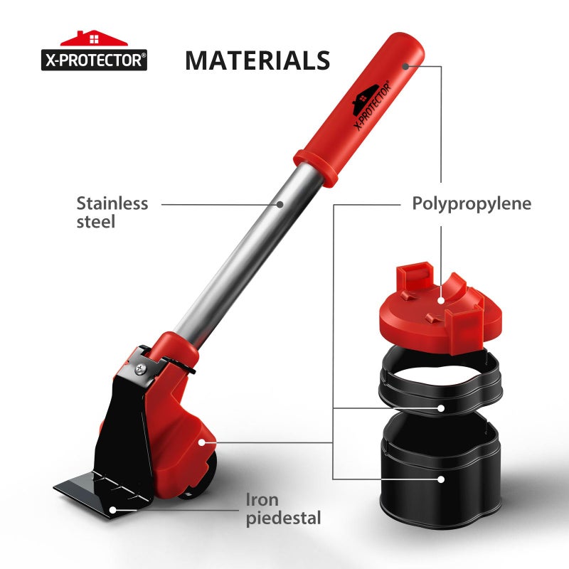 X-Protector Furniture Lifter Tool - Premium Furniture Jack Lifter Tool to Lift Furniture Easily - Appliance Lifter with 8.5" Adjustable Height - Ideal Jack to Lift Furniture Easily with Minimal Effort - Image 4