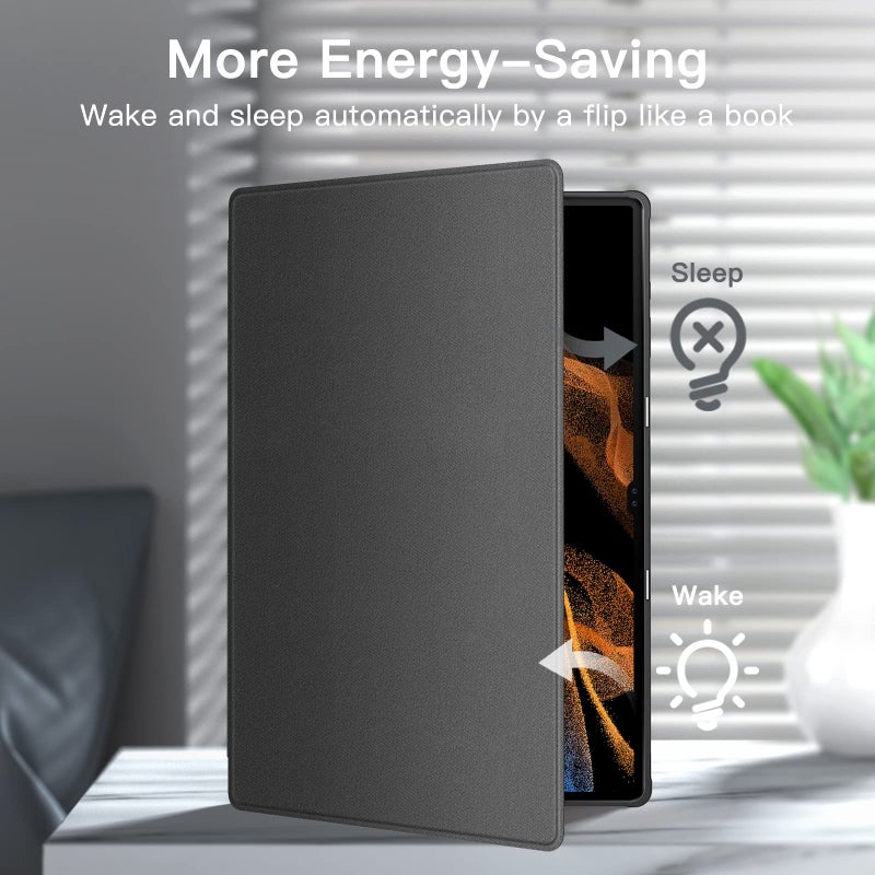 JETech Case for Samsung Galaxy Tab S8 Ultra 14.6-Inch 2022 with S Pen Holder, Slim Folio Stand Protective Tablet Cover, Multi-Angle Viewing (Black) - Image 5