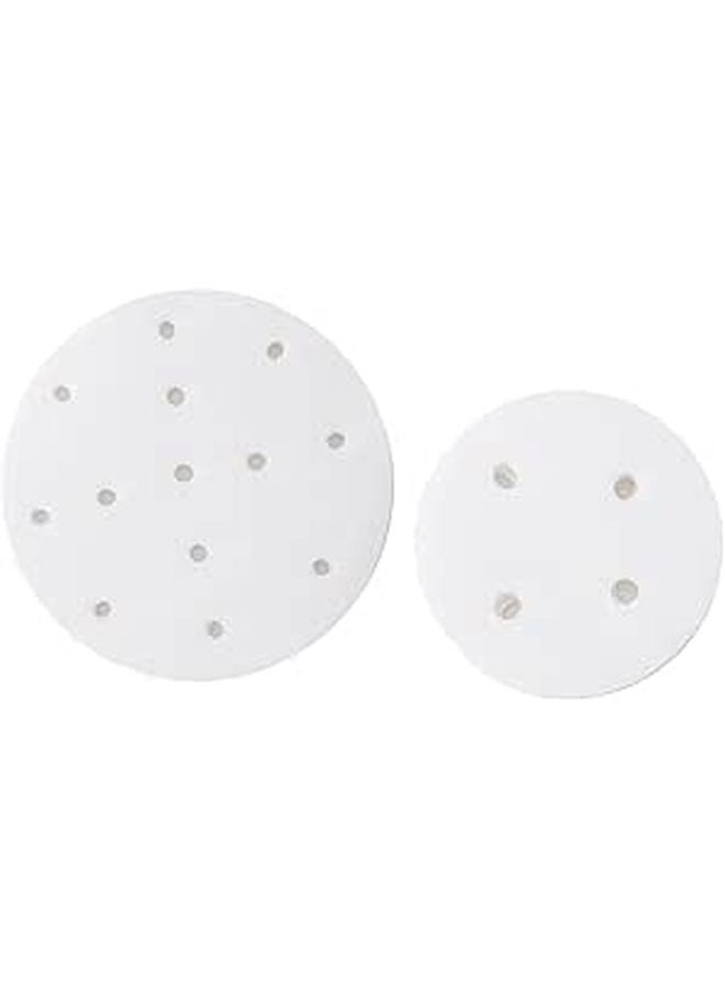 Disposable Perforated Steamer Paper Liners 200 Sheets 7 5cm 14cm Non Stick Baking Parchment - Image 1