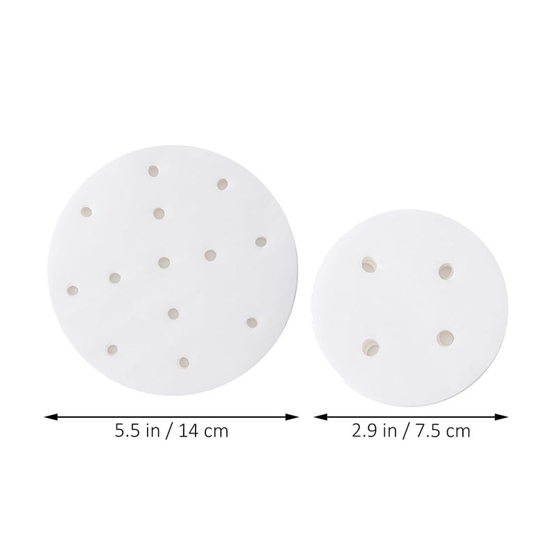 Disposable Perforated Steamer Paper Liners 200 Sheets 7 5cm 14cm Non Stick Baking Parchment - Image 3