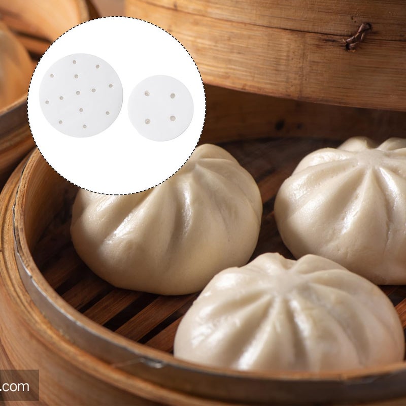 Disposable Perforated Steamer Paper Liners 200 Sheets 7 5cm 14cm Non Stick Baking Parchment - Image 4