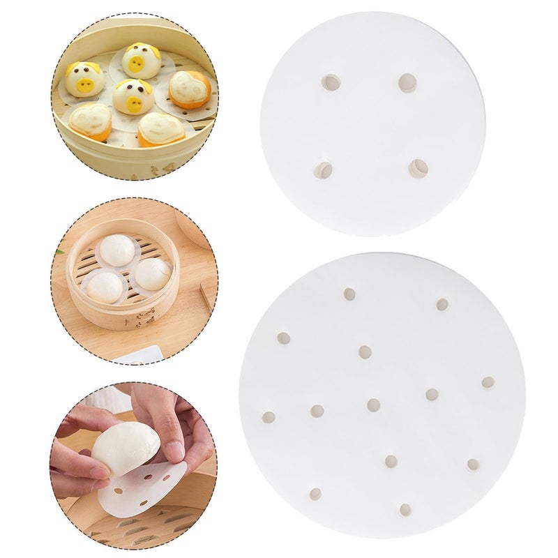 Disposable Perforated Steamer Paper Liners 200 Sheets 7 5cm 14cm Non Stick Baking Parchment - Image 5