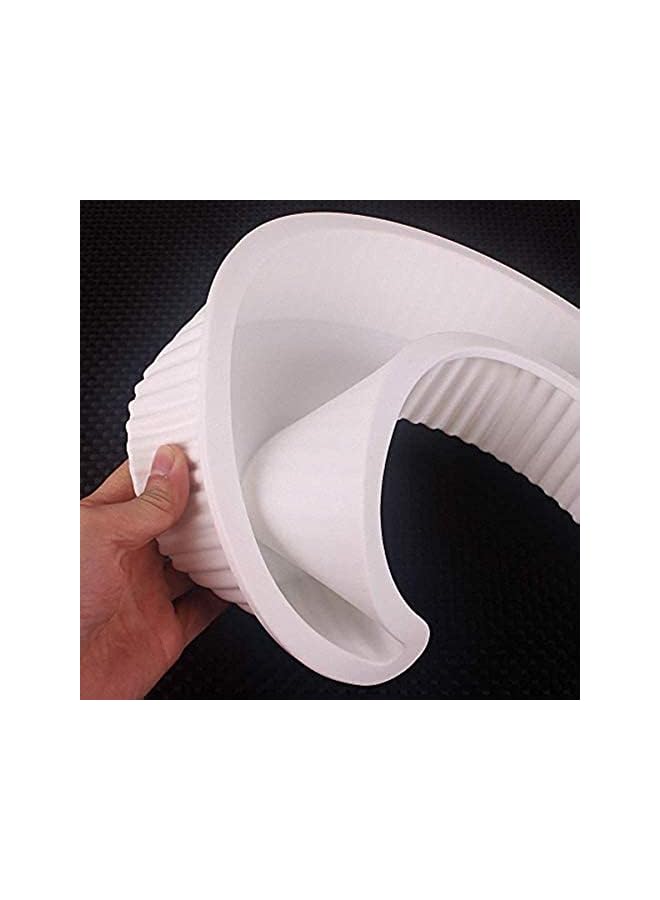 PROMASS Moon Shape Silicone Cake Mold, Crescent Moonlight Sonata Mousse Cake Pan Bread Pizza Baking Mold Kitchen Bakeware Tools - Image 3