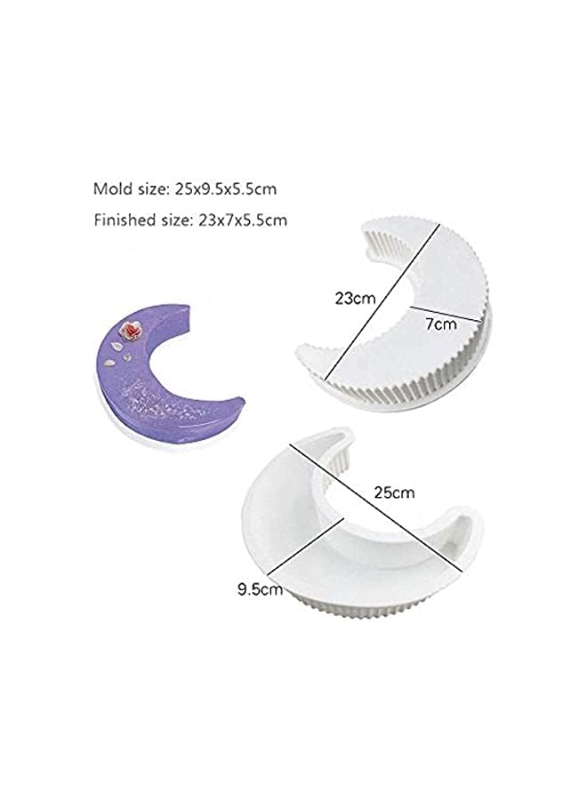 PROMASS Moon Shape Silicone Cake Mold, Crescent Moonlight Sonata Mousse Cake Pan Bread Pizza Baking Mold Kitchen Bakeware Tools - Image 2
