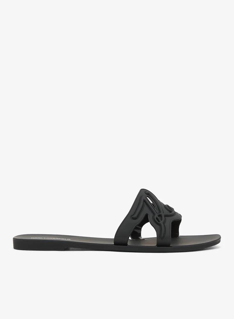 Karl Lagerfeld  Jelly Signature Slip On Sandals for Women | Best Price UAE