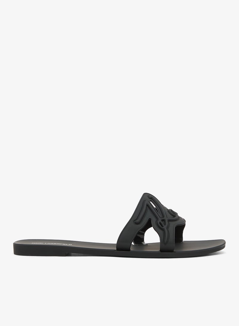 Karl Lagerfeld Jelly Signature Slip On Sandals - Image 5