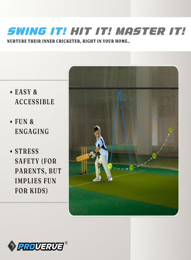 PROVERVE Cricket Tennis Hanging Practice Ball with Jar Heavy for Match Practice & Training, Hanging Cricket Ball for Indoor/Outdoor Knocking, Pack of 3 (Green) - Image 4