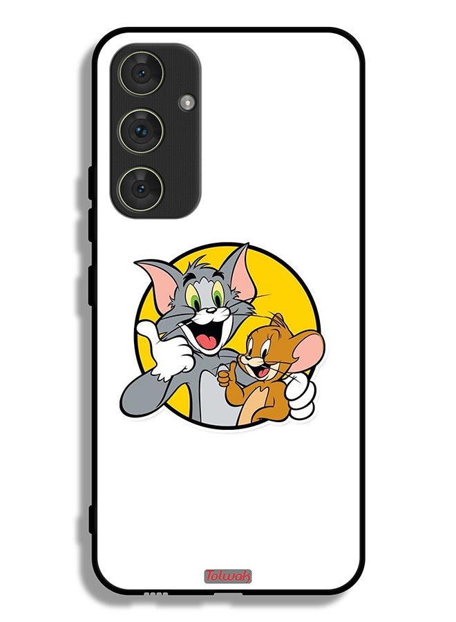 Tolwak Samsung Galaxy A54 5G Protective Case Cover Tom And Jerry - Image 1