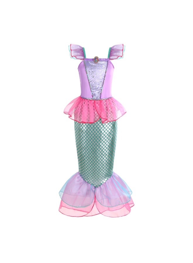 NIBEMINENT There are various Halloween costumes, children's mermaid dresses, Christmas girl princess dresses, children's performance costumes and stage costumes - Image 1