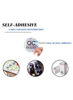 Well Tile Qc Passed Stickers 1" 500 Pcs Hologram Qc Pass Stickers For Warehouse Inventory Quality Control Check Tested Pass Approval  - Image 5