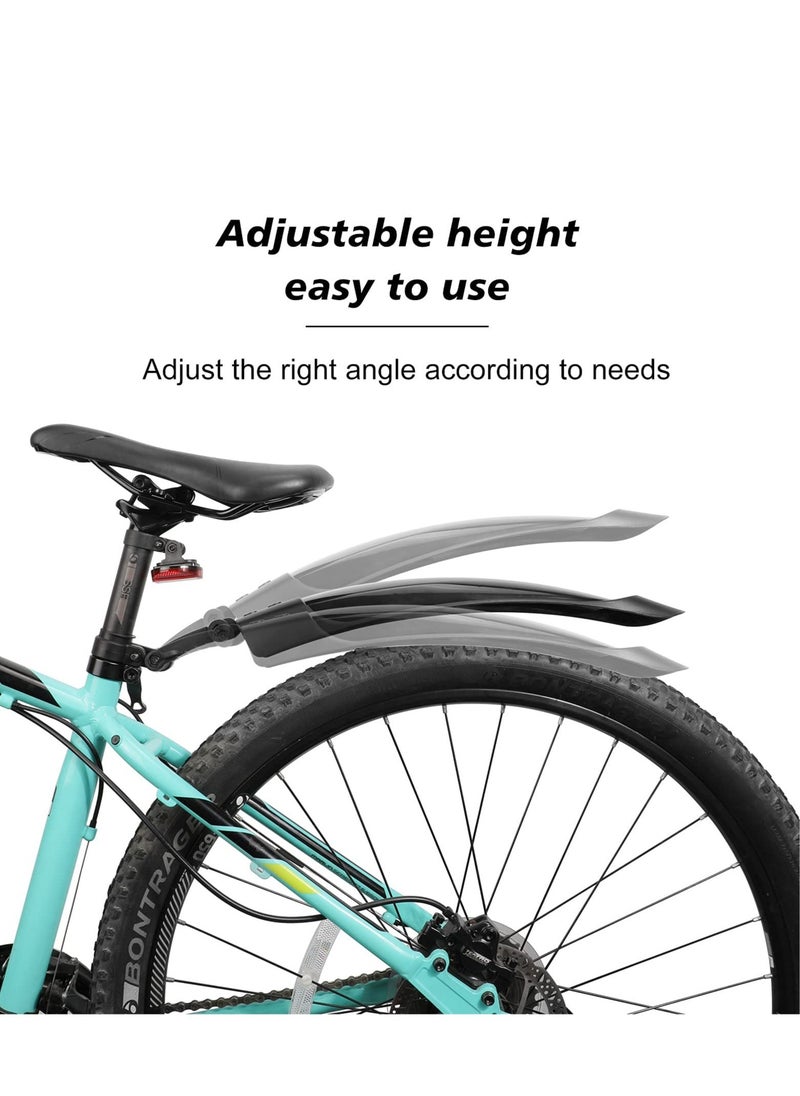 SYOSI Bike Mudguard Set, Adjustable Bike Fender Front and Rear Mud Guard for MTB, Road Bike Mountain Bike Mudflap Apply to 20/22/24/26 Inch Bikes  - Image 5