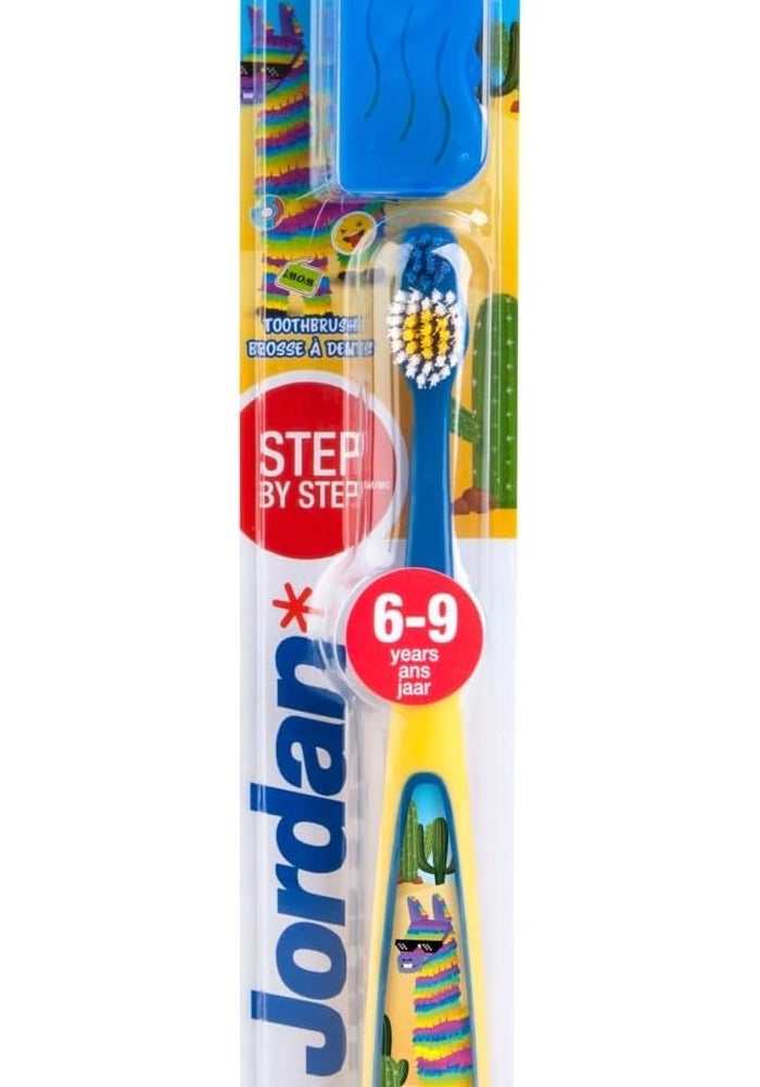 Jordan Step Brush Junior Soft Toothbrush for Kids (Ages 6-9) - Assorted Colors - Image 2