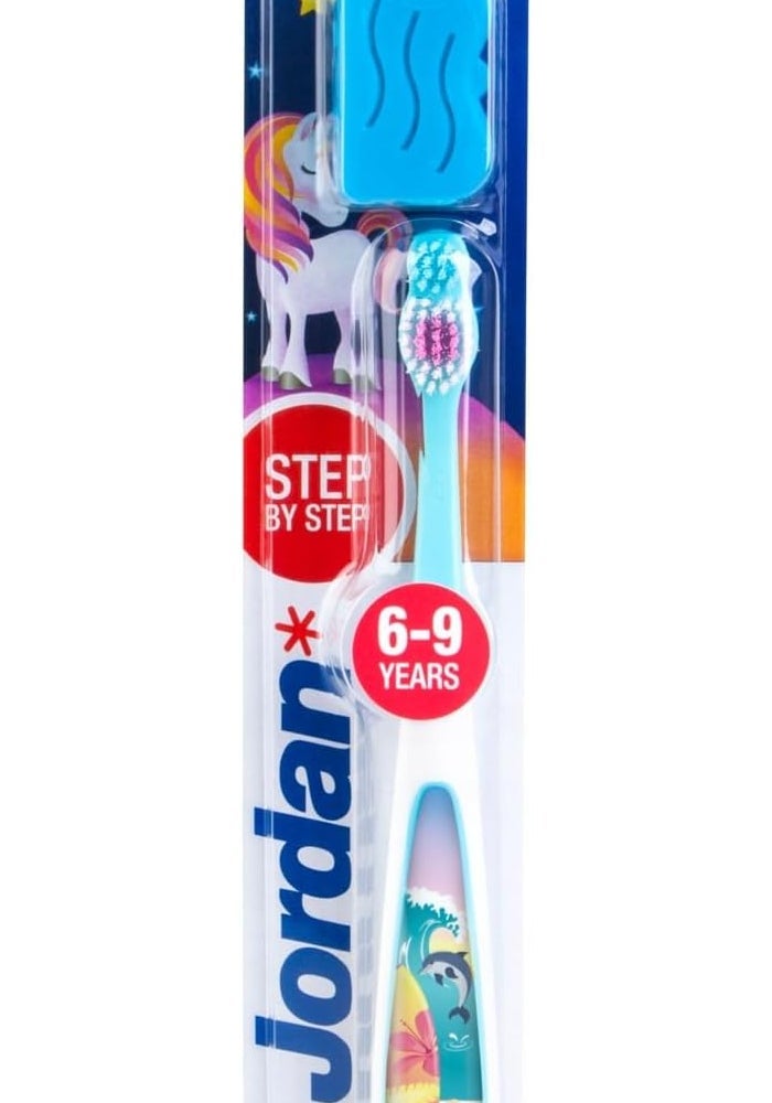 Jordan Step Brush Junior Soft Toothbrush for Kids (Ages 6-9) - Assorted Colors - Image 4