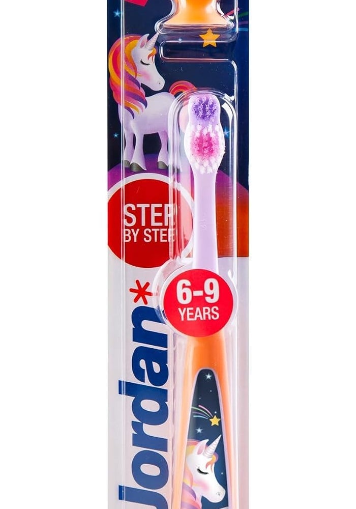 Jordan Step Brush Junior Soft Toothbrush for Kids (Ages 6-9) - Assorted Colors - Image 1