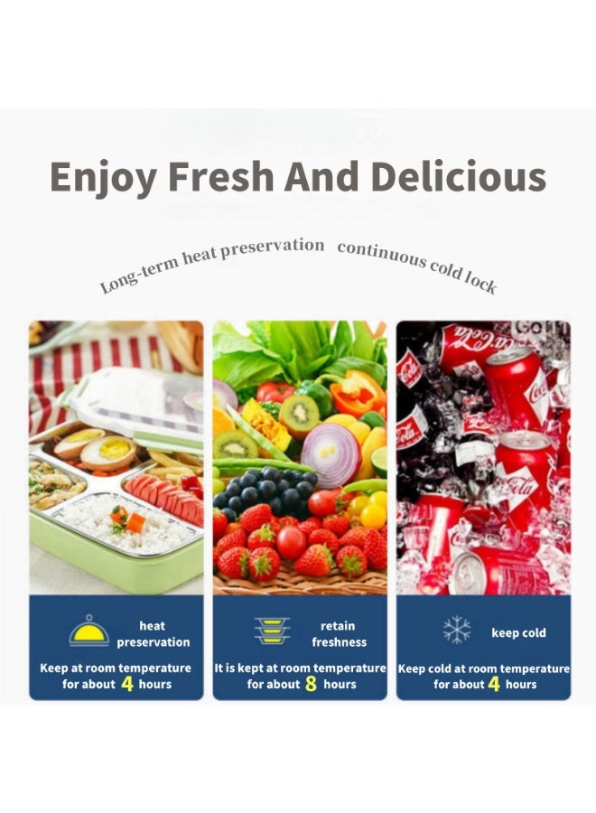 لولكس حقائب غداء Lullaxx قابلة لإعادة الاستخدام معزولة وحقيبة تبريد كبيرة للبالغين والرجال والنساء وحقائب تبريد مزدوجة للمكتب/النزهات/الصيد/المدرسة - Image 4