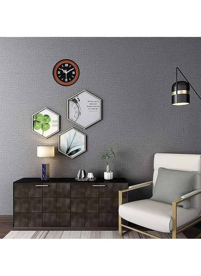 Casa Ricca Elegant Small Round Analog Wall Clock - Simple Home Decor Clocks (Beige & Black - KC11)  - Image 3