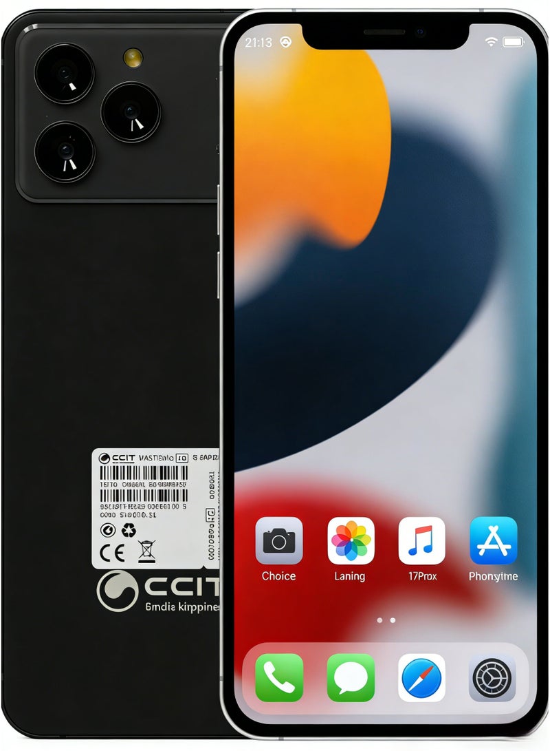 CCIT NOTE70 Pro 5G Smartphone, 7.2" Display, 8GB RAM, 256GB Storage, 5000mAh Battery - Black - Image 1