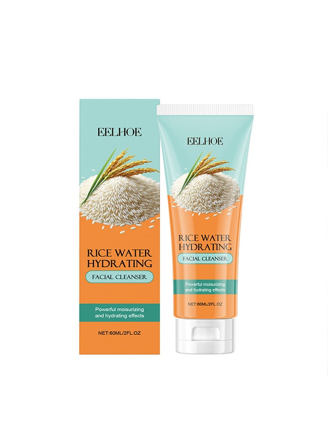 EELHOE Rice Facial Cleanser, gently cleanses facial skin, moisturizes, soothes, refreshes and nourishes - Image 1