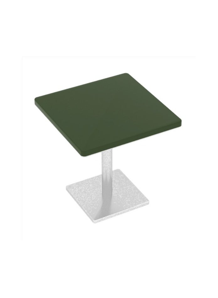 Neo Front Corner Table With Avocado Marble Top And Artistic Modeling Mirror Stainless Steel Fs915-a 40x40x38 Cm 
