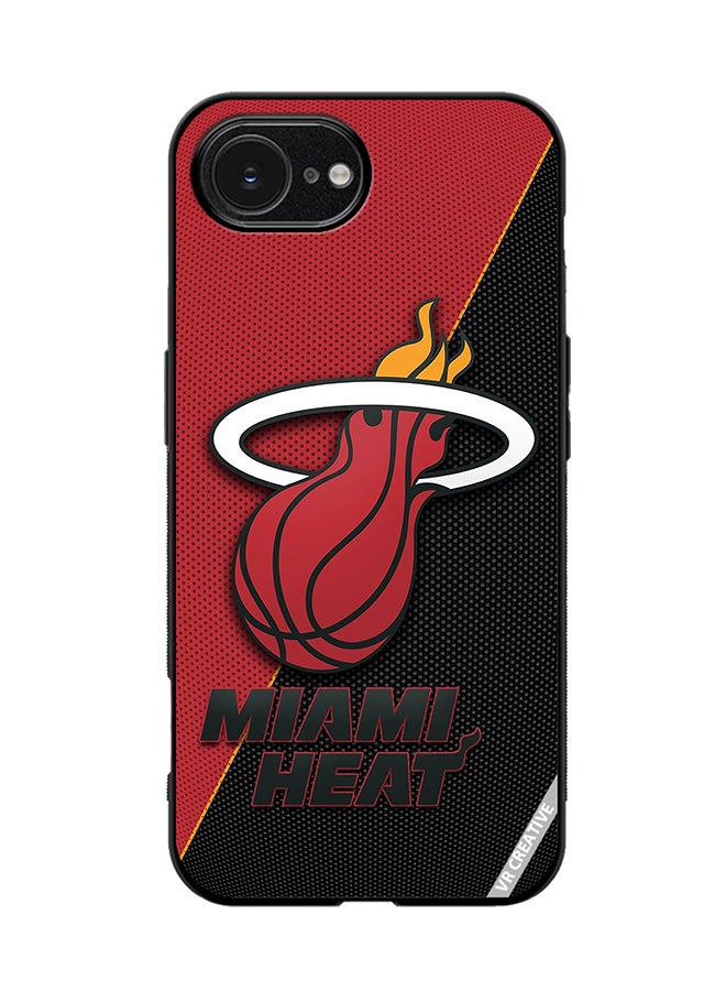 Protective Case Cover For Apple iPhone 16e Miami Heat Design Multicolour