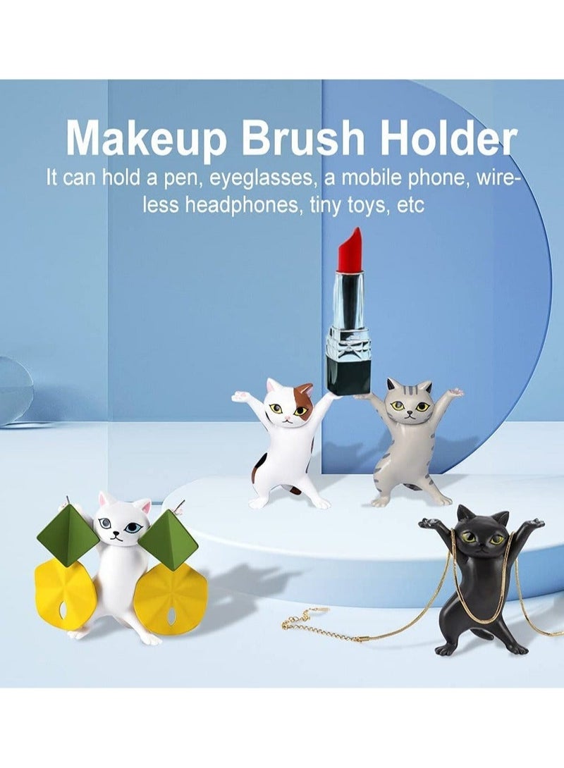 Captaintech Cat Coffin Dance Cat Pen Holder for Desk Cute Cat Office Supplies Funny Dancing Cat Pencil Holder Cat Pens Holder Five Cats Valentines Day Gifts Birthday Gifts for Men Dad Women Kids - Image 3