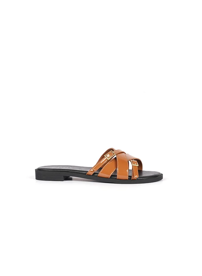 كابلي صندل نسائي سهل الارتداء متعدد الأشرطة