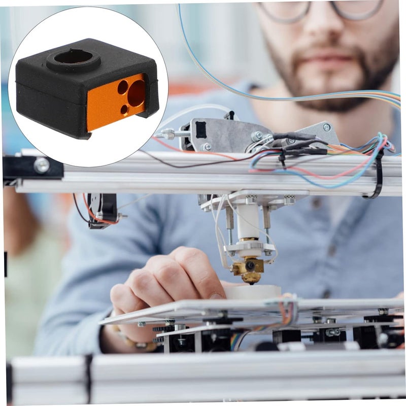 Aluminum Heater Block Kit For 3D Printer With Silicone Socks And Throat Tube - Image 5