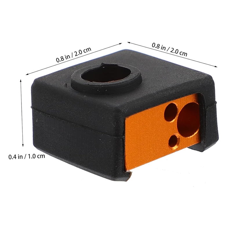 Aluminum Heater Block Kit For 3D Printer With Silicone Socks And Throat Tube - Image 3