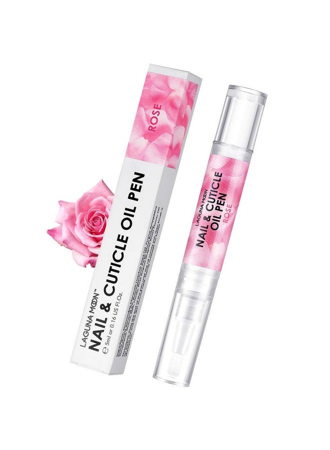 Lagunamoon Cuticle Oil Pen For Nail Nail Oil For Nail Care & Nail Growth Nourish Soothe & Moisturize Damaged Nails Rose 5 Ml - Image 1