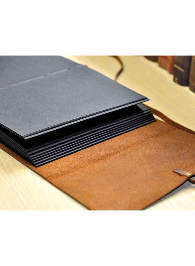 كتيب ألبوم صور وقصاصات الصحف اليدوية لكاميرات فوجي فيلم إنستاكس ميني 9/70/7S/8/50S/90 بني - Image 3