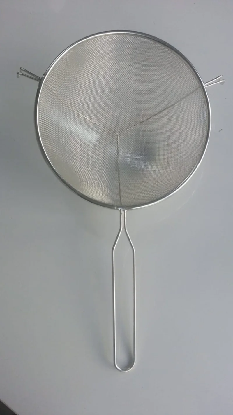 5DM Supported Metal Handle Tinned Flour - Milk - Sugar - Pulses Strainer 22 cm