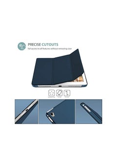 Procases iPad Pro 9.7 Case 2016 (Old Model), Ultra Slim Lightweight Stand Smart Case Shell with Translucent Frosted Back Cover for Apple iPad Pro 9.7 Inch (A1673 A1674 A1675) -Navy  - Image 2