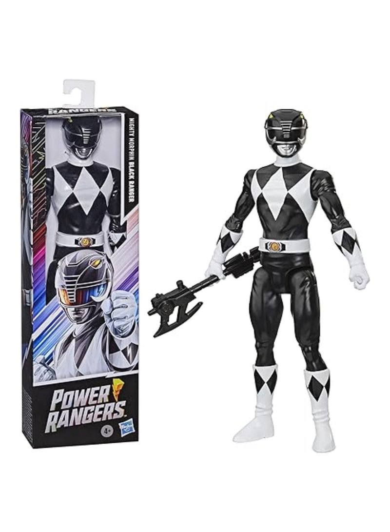 POWER RANGERS Mighty Morphin Black Ranger 12-Inch Action Figure Toy - Image 1