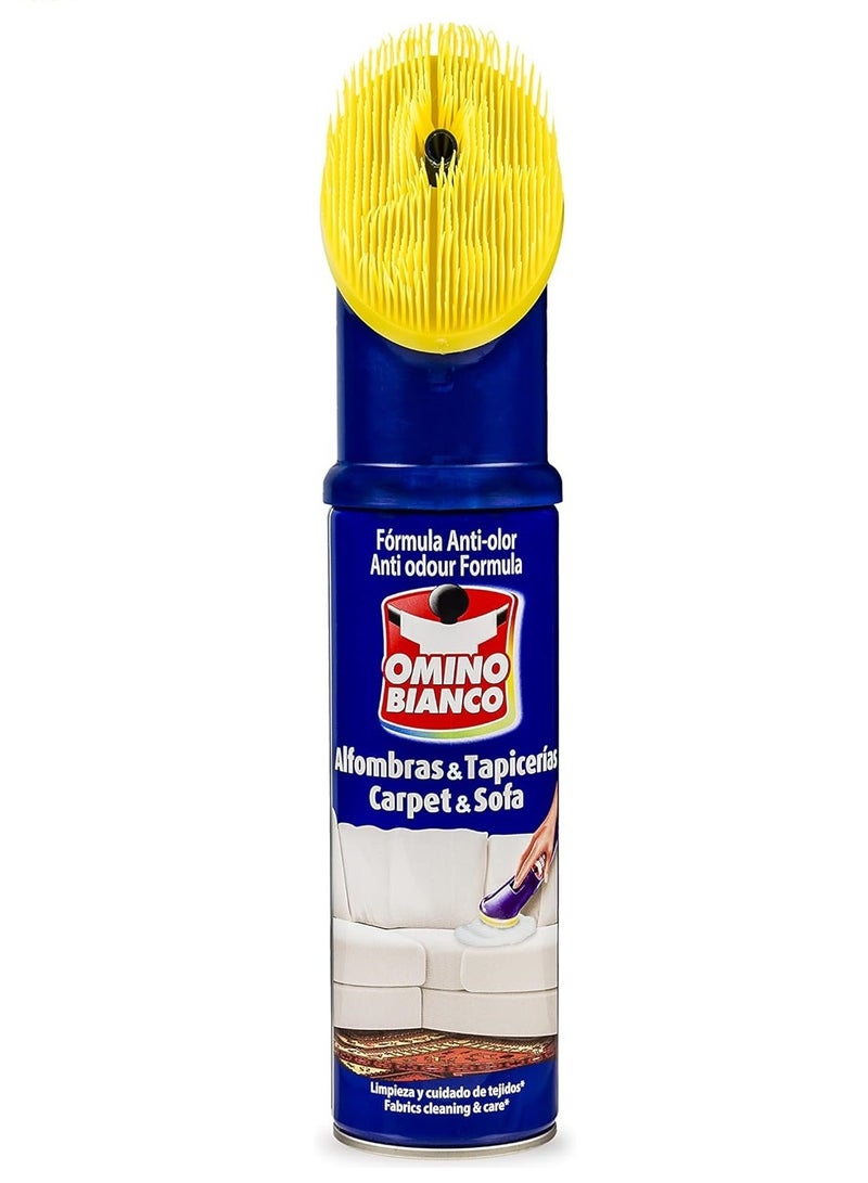 اومينو بيانكو أومينو بيانكو بخاخ رغوة مع الفرشاة منظف السجاد والكنب والاريكة مزيل بقع المفروشات يزيل البقع والروائح العنيدة من الأرائك ووالكنب عبوة 300ملليلتر